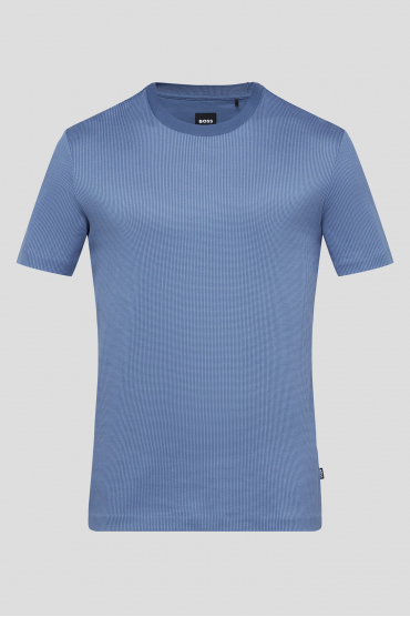 Чоловіча синя футболка - 1