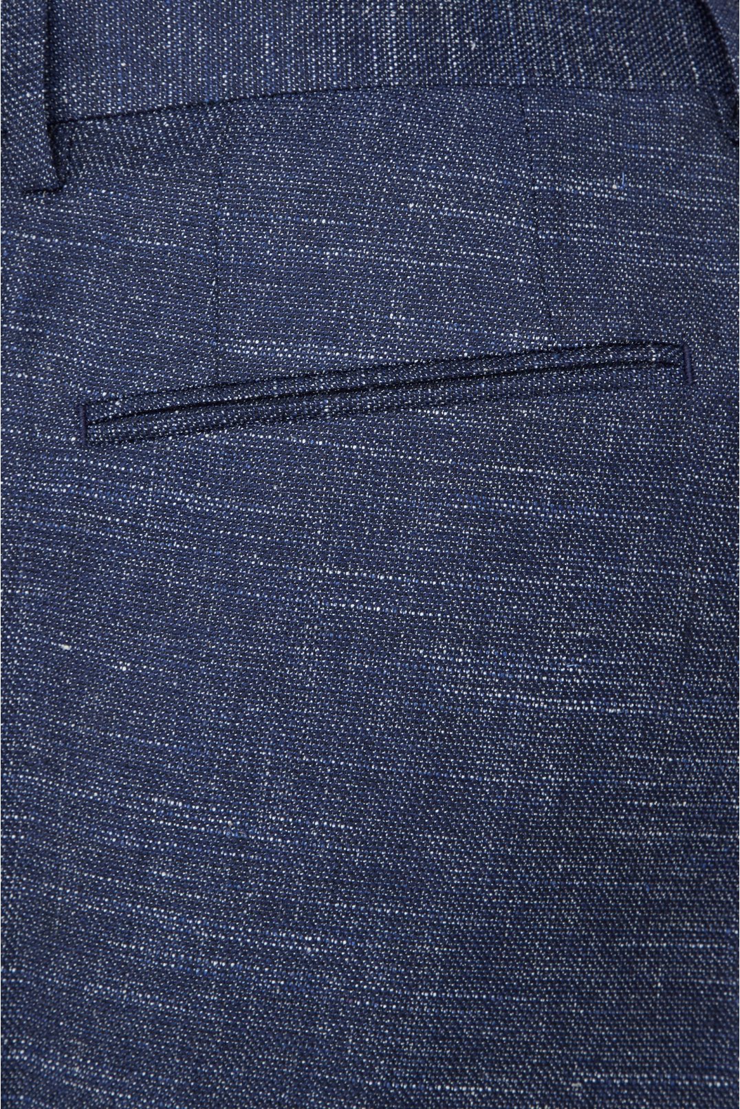 Чоловічі темно-сині вовняні брюки - 4