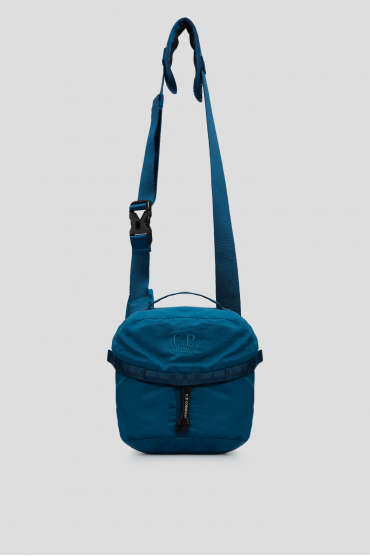 Чоловіча синя сумка - 5