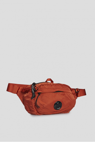 Чоловіча помаранчева поясна сумка  - 2