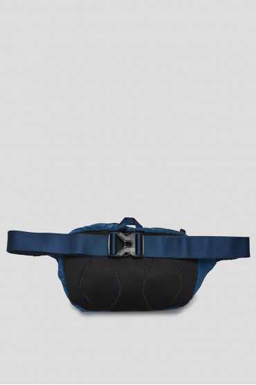 Мужская синяя поясная сумка - 3