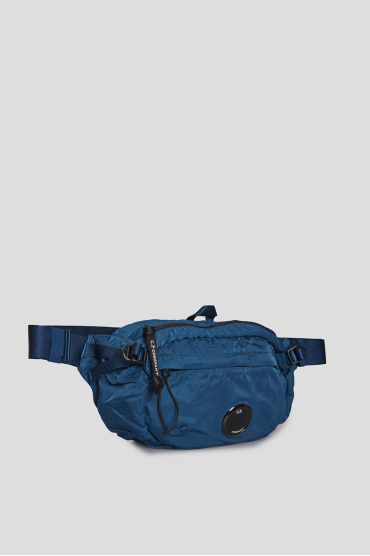 Мужская синяя поясная сумка - 2