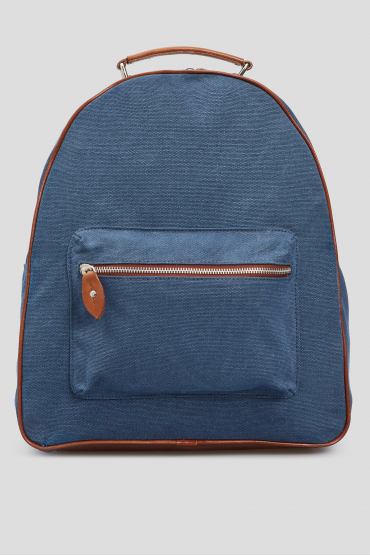 Мужской синий рюкзак - 1