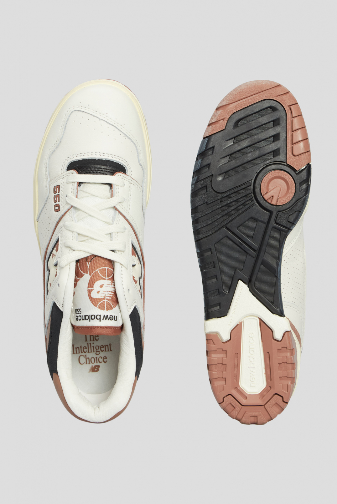 Белые кожаные кроссовки 550 - 4