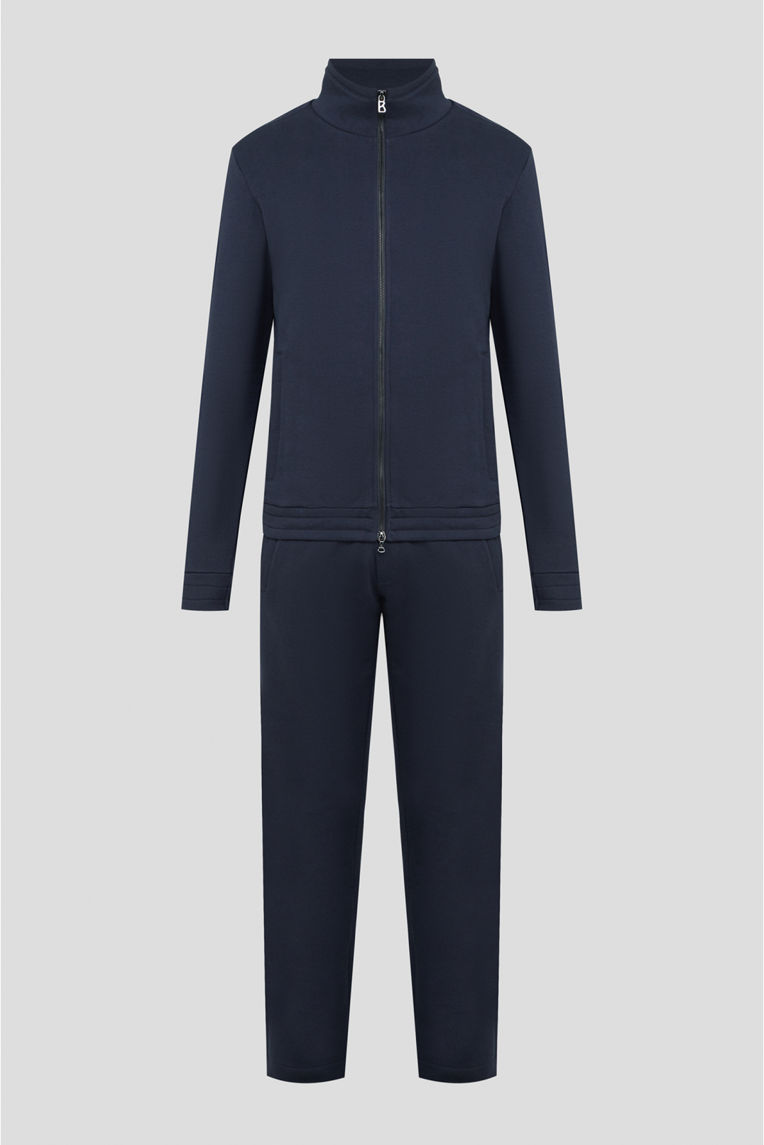 Мужской темно-синий спортивный костюм (кофта, брюки) - 1