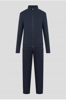 Мужской темно-синий спортивный костюм (кофта, брюки)