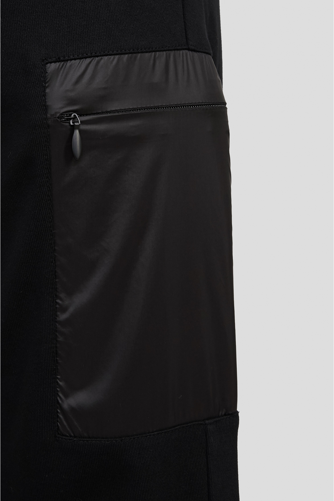 Чоловічий чорний спортивний костюм (худі, штани) - 3
