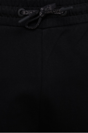 Чоловічий чорний спортивний костюм (худі, штани) - 4