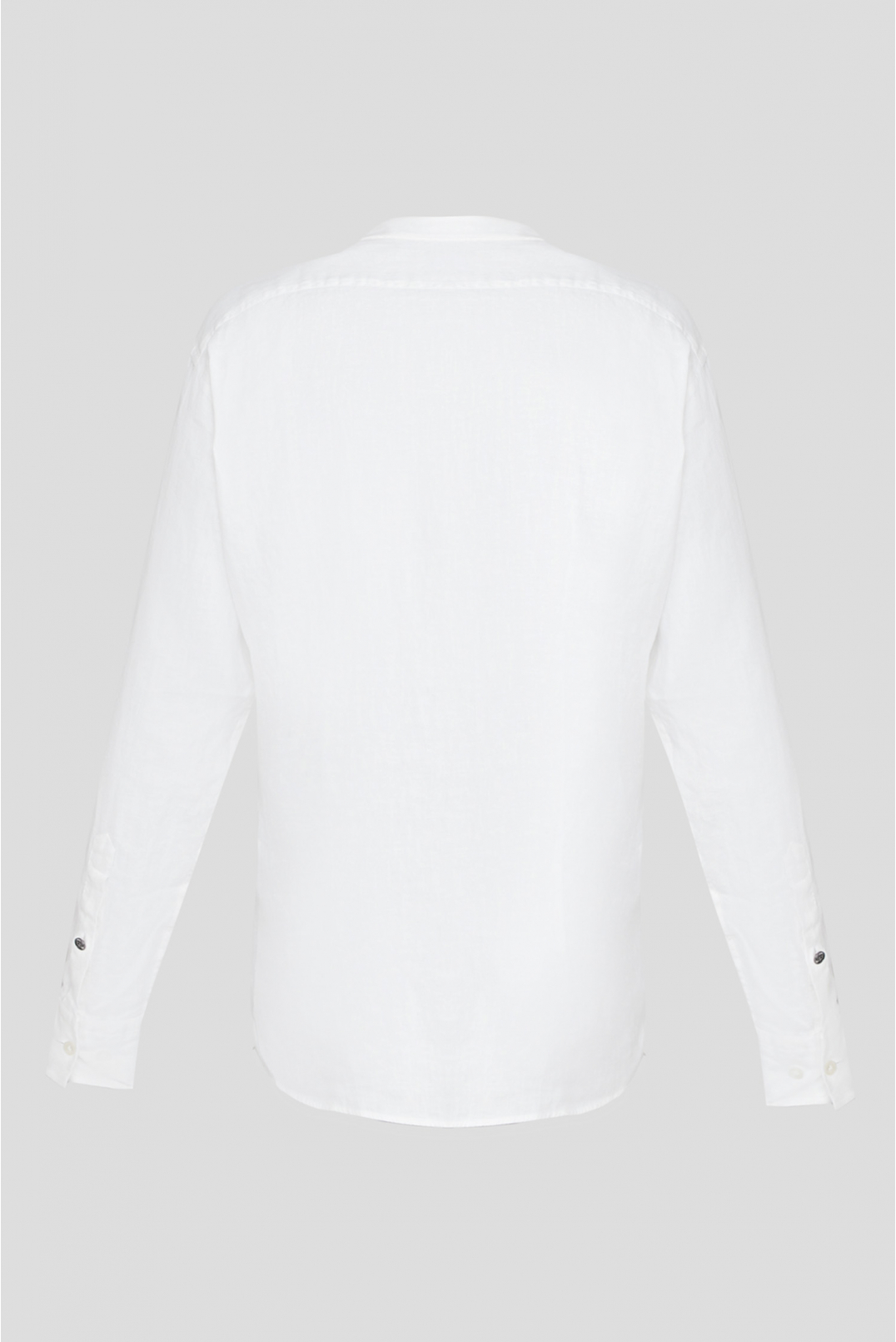 Мужская белая льняная рубашка - 2