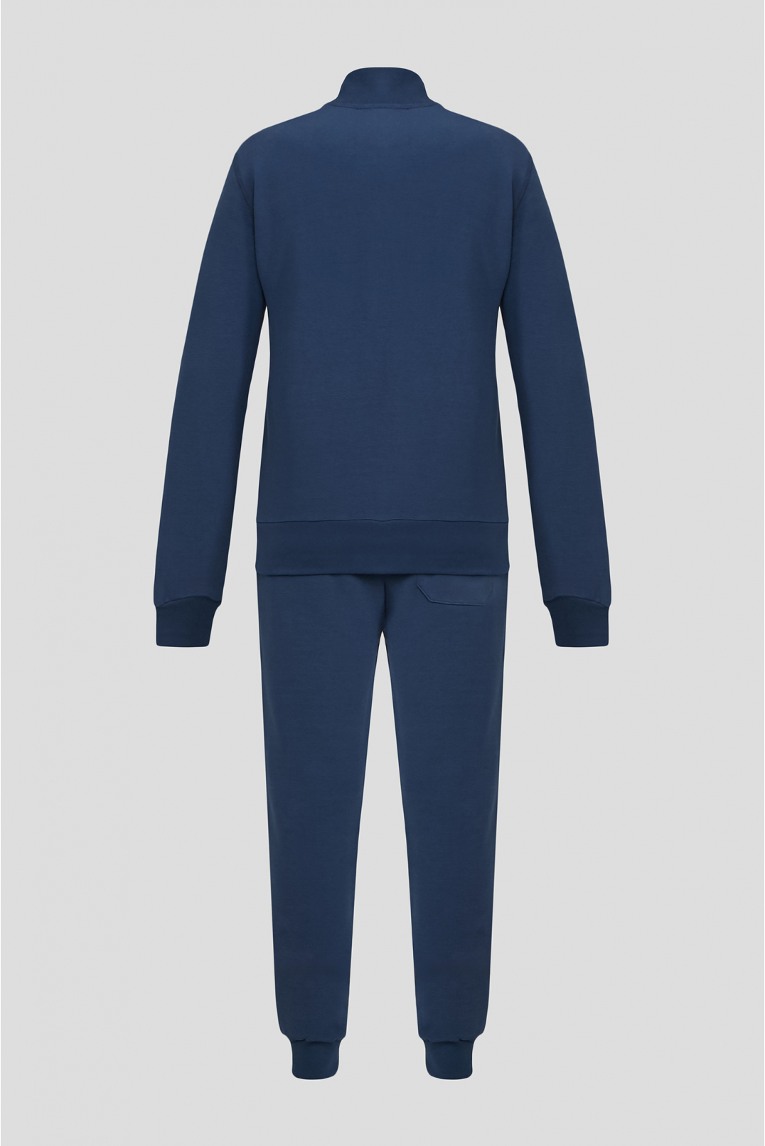 Чоловічий темно-синій спортивний костюм (кофта, штани) - 2