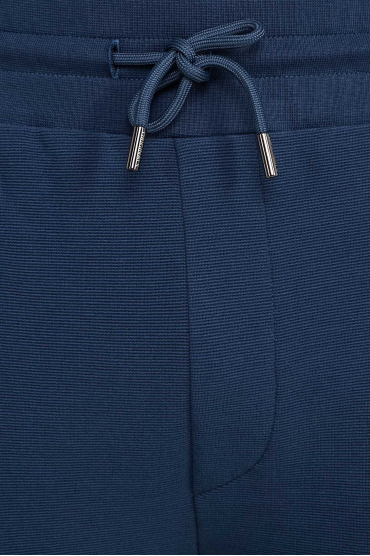 Мужской темно-синий спортивный костюм (кофта, брюки) - 3