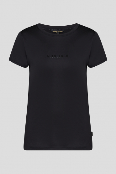 Жіноча чорна футболка - 1