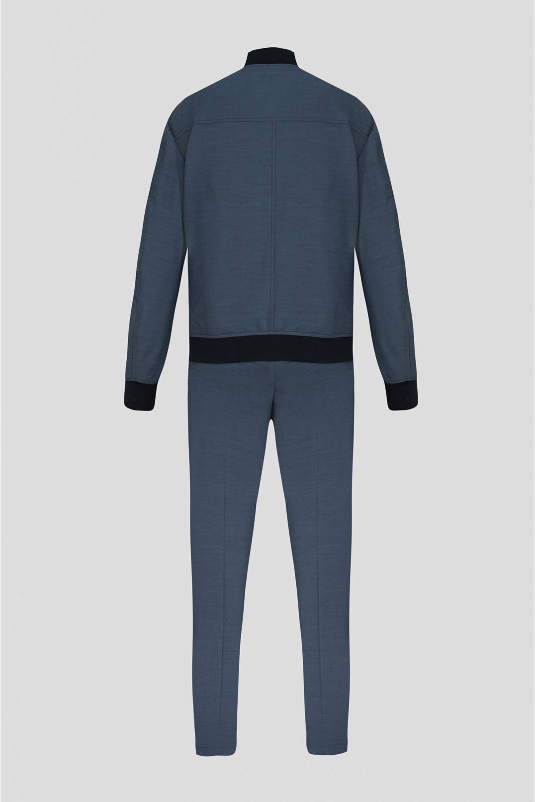 Чоловічий синій костюм (бомбер, брюки) - 2
