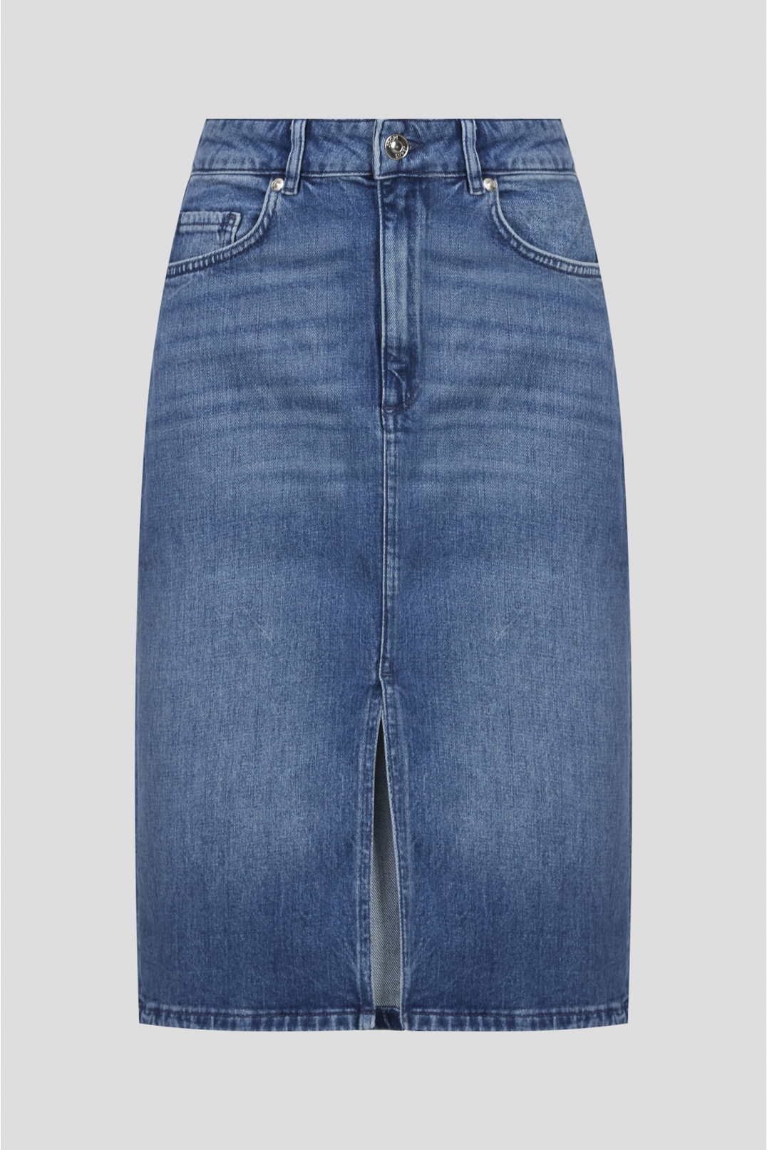 Женская синяя джинсовая юбка - 1