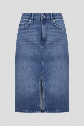 Женская синяя джинсовая юбка