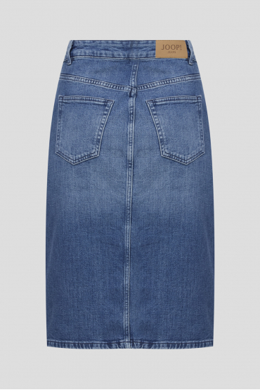 Женская синяя джинсовая юбка - 2
