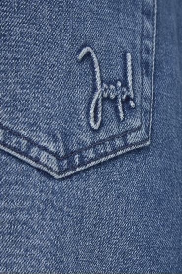Женская синяя джинсовая юбка - 4