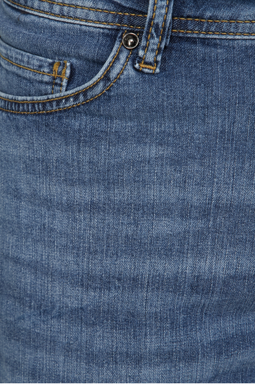 Мужские синие джинсовые шорты - 3