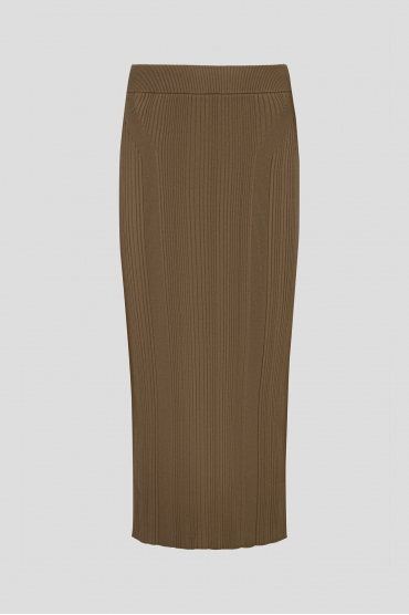 Женская коричневая юбка - 1