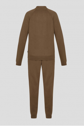 Чоловічий коричневий спортивний костюм (кофта, штани) 1