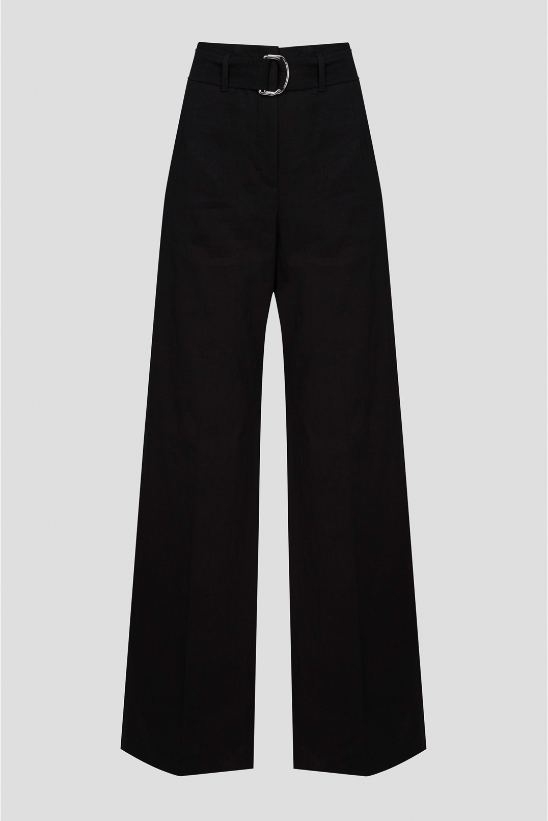 Жіночі чорні лляні брюки - 1