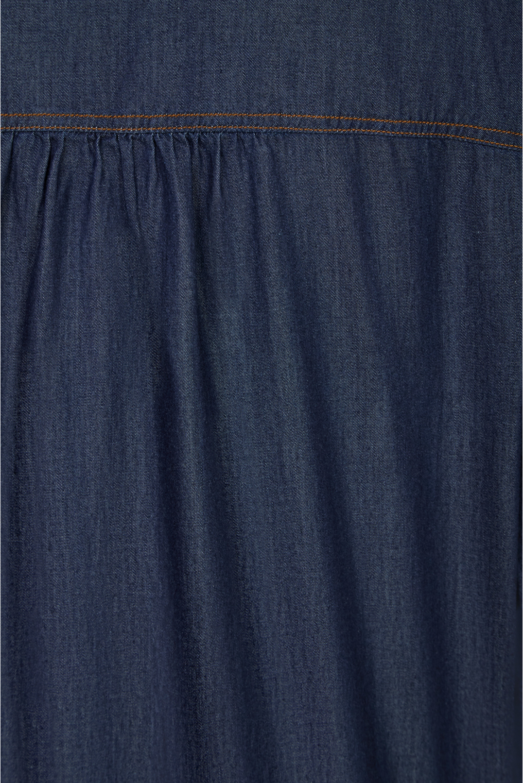 Женская темно-синяя джинсовая блуза - 4