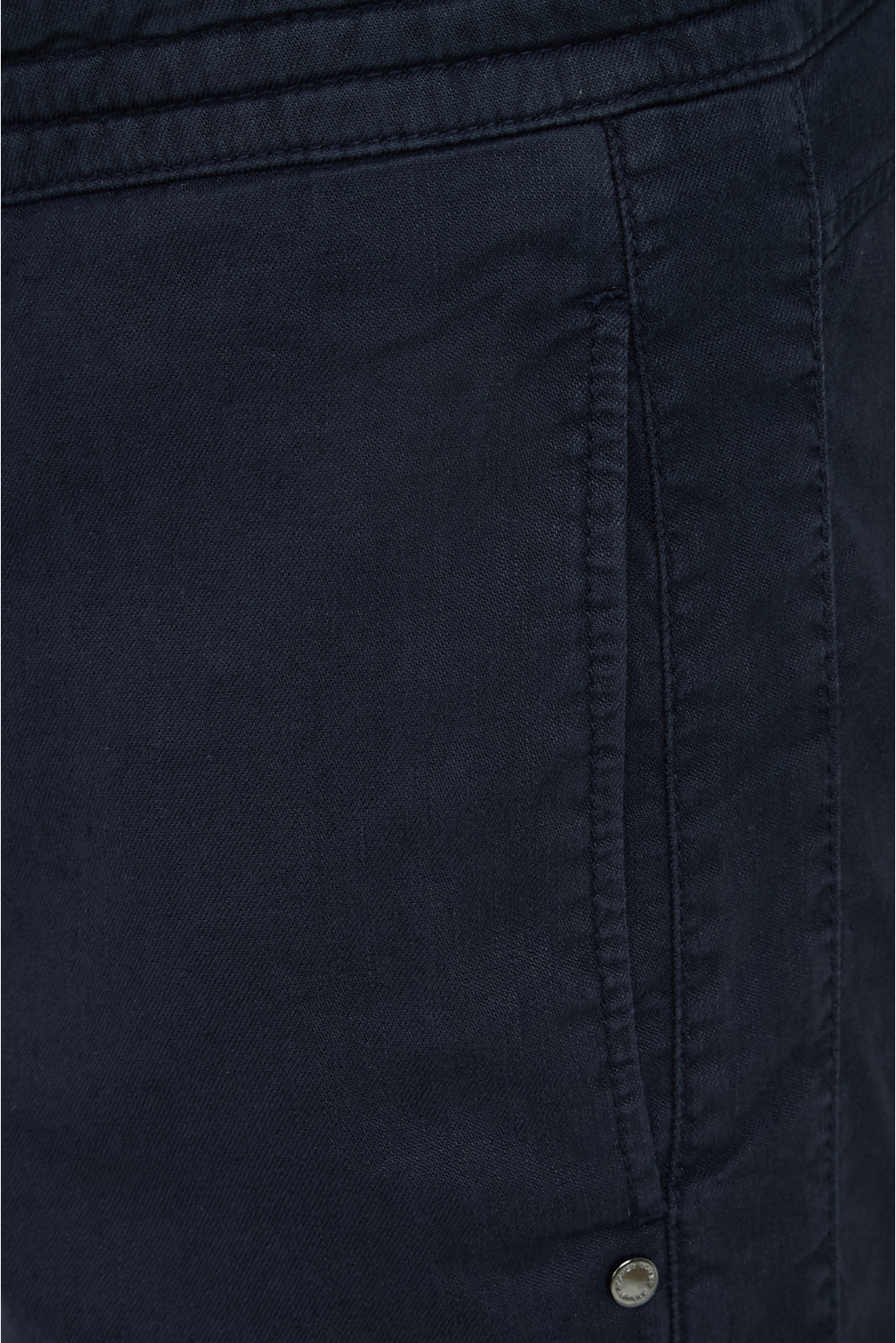 Мужские темно-синие льняные брюки - 4
