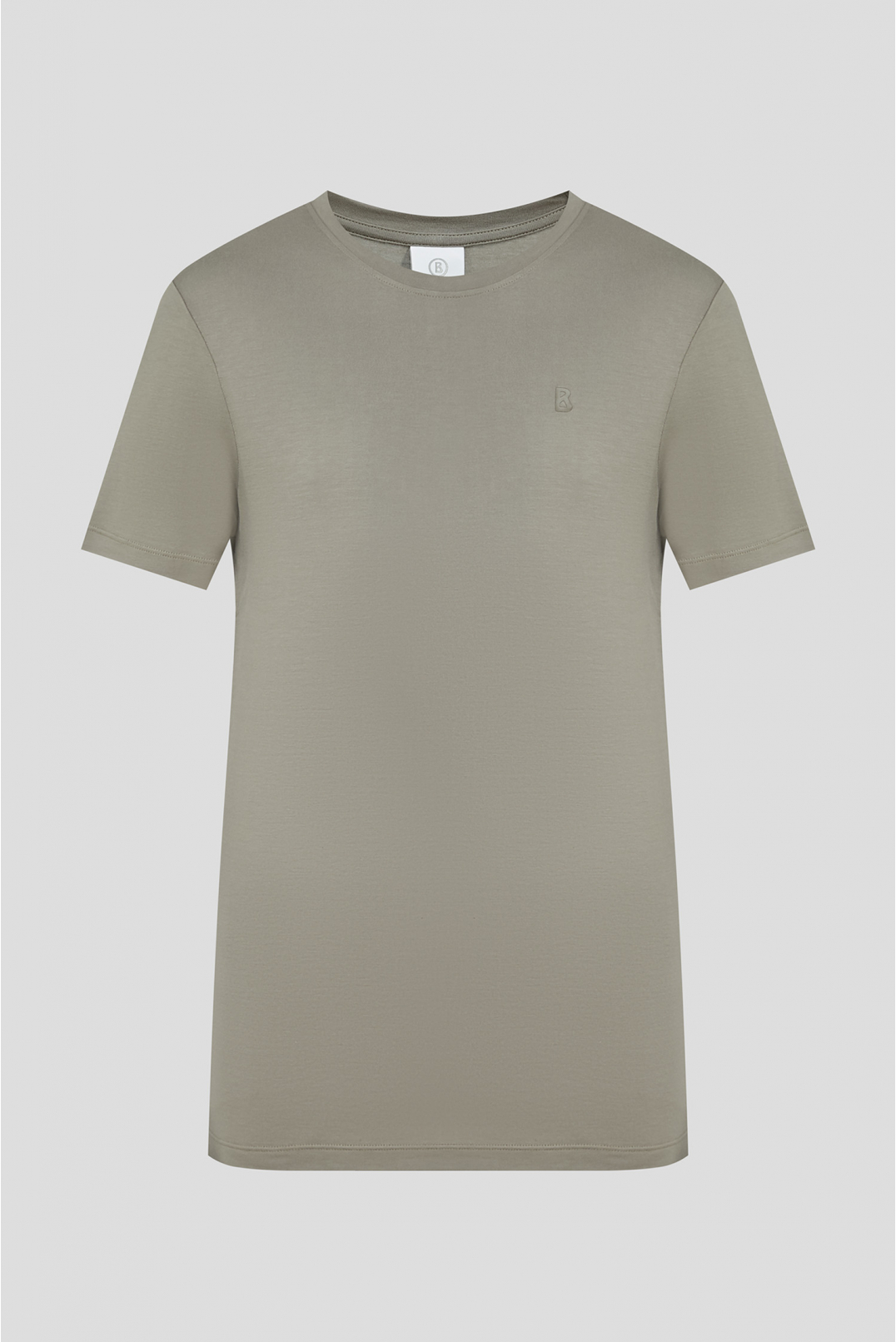 Мужская оливковая футболка - 1