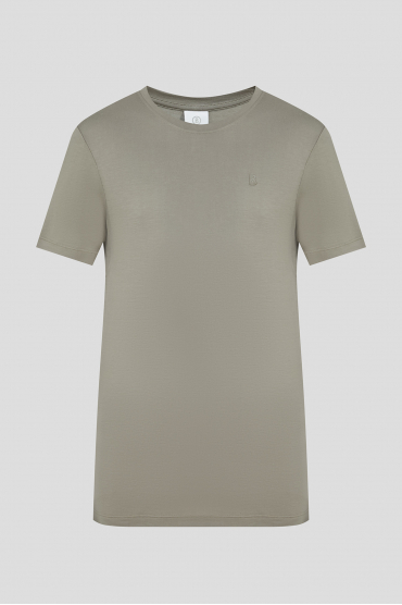 Чоловіча оливкова футболка - 1