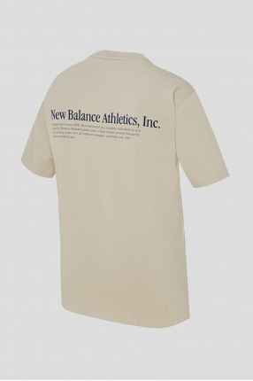 Чоловіча бежева футболка NB Athletics Graphics 1