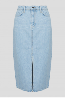 Женская голубая джинсовая юбка 
