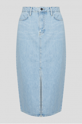 Женская голубая джинсовая юбка 