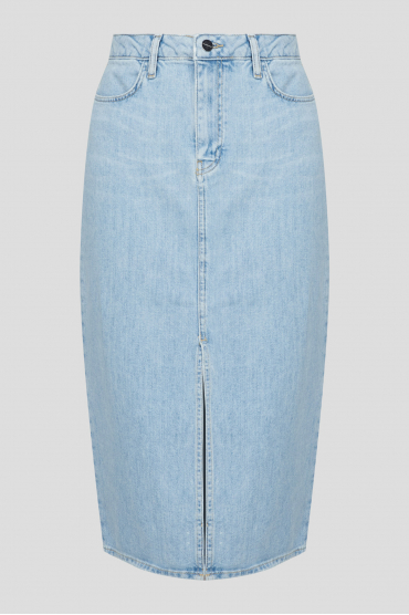 Жіноча блакитна джинсова спідниця  - 1
