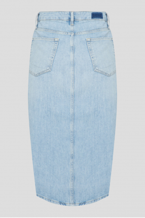 Жіноча блакитна джинсова спідниця  1