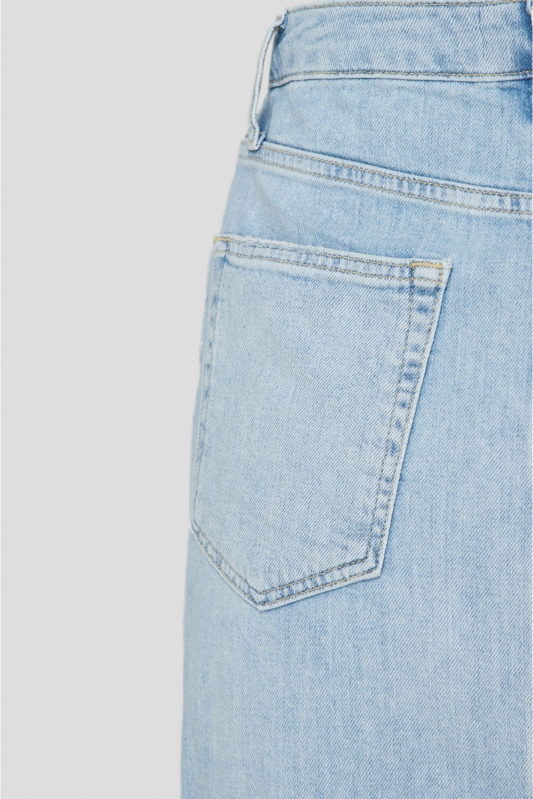 Женская голубая джинсовая юбка  - 4