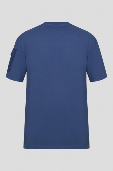 Мужская синяя футболка - 2