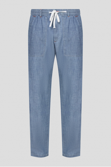 Чоловічі блакитні брюки - 1