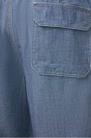 Чоловічі блакитні брюки - 4