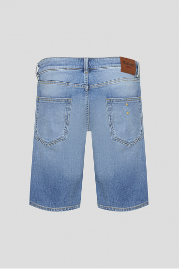 Мужские синие джинсовые шорты - 2
