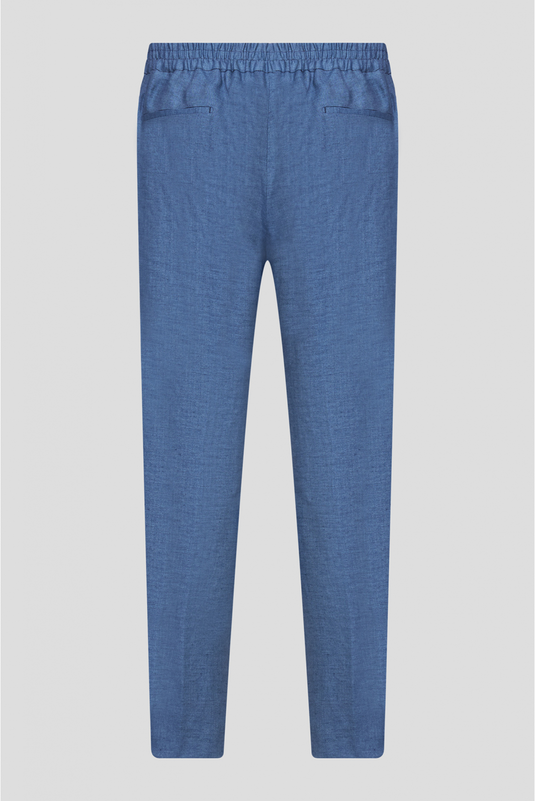 Чоловічі сині лляні брюки - 2