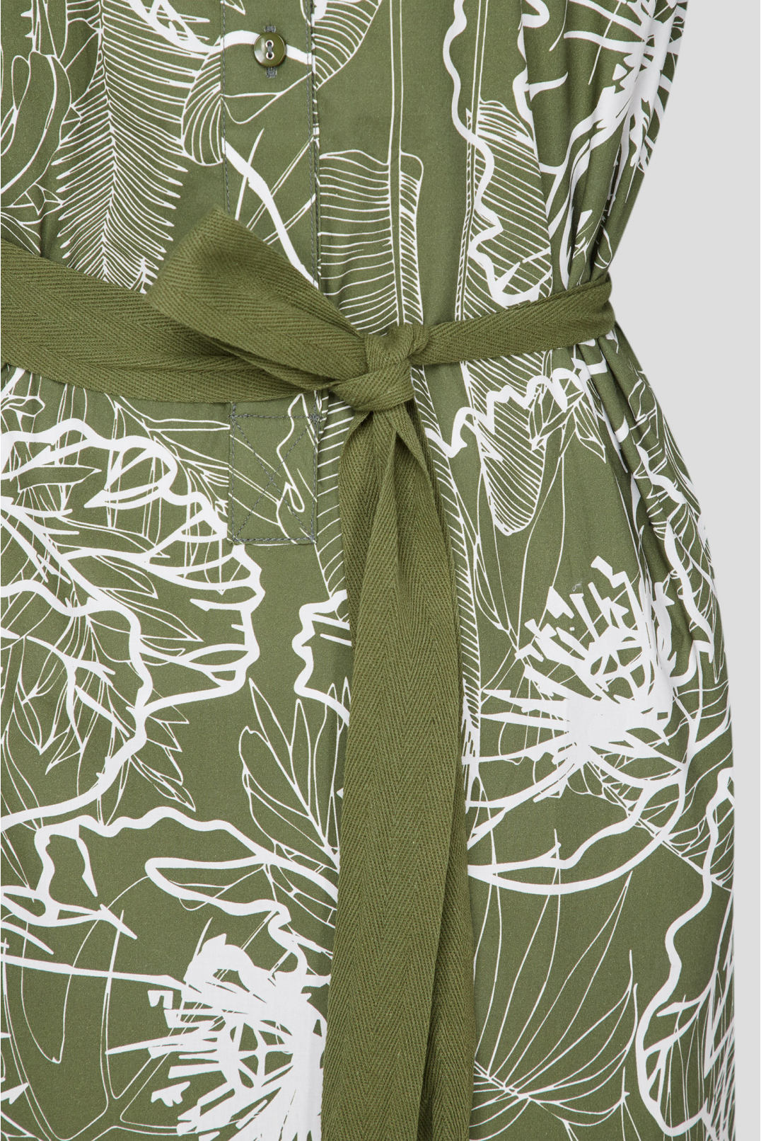 Женское зеленое платье с узором - 3