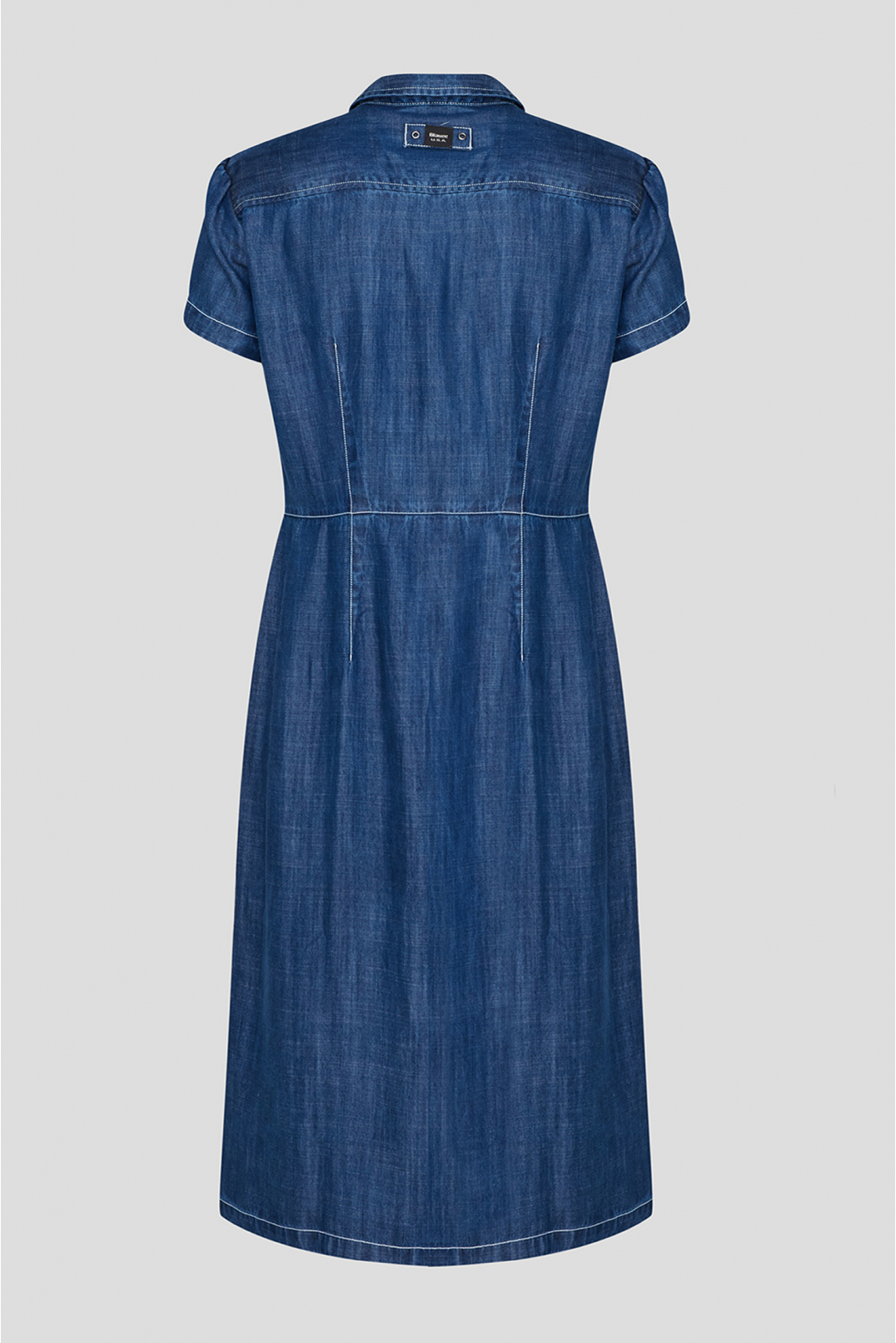 Женское темно-синее джинсовое платье - 2
