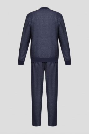 Чоловічий темно-синій спортивний костюм (кофта, штани) 1