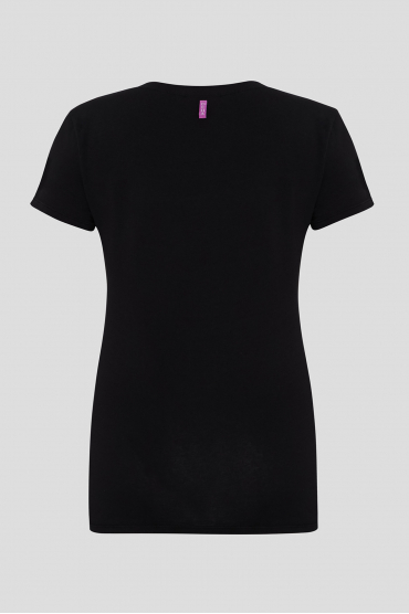 Жіноча чорна футболка - 2