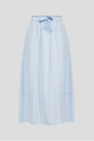 Женская голубая юбка - 1