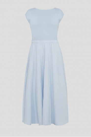 Женское голубое платье - 2