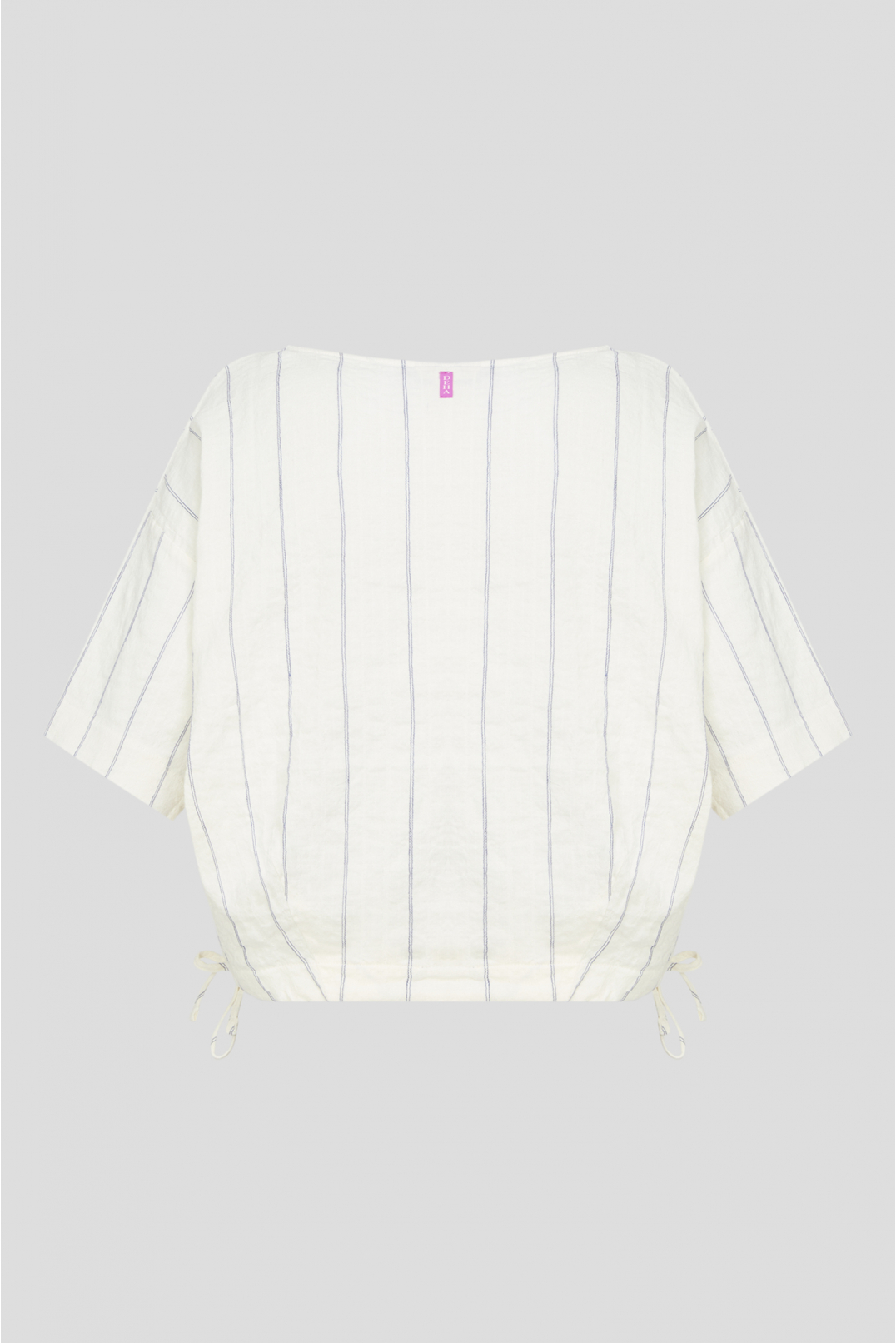 Женская белая блуза в полоску - 2