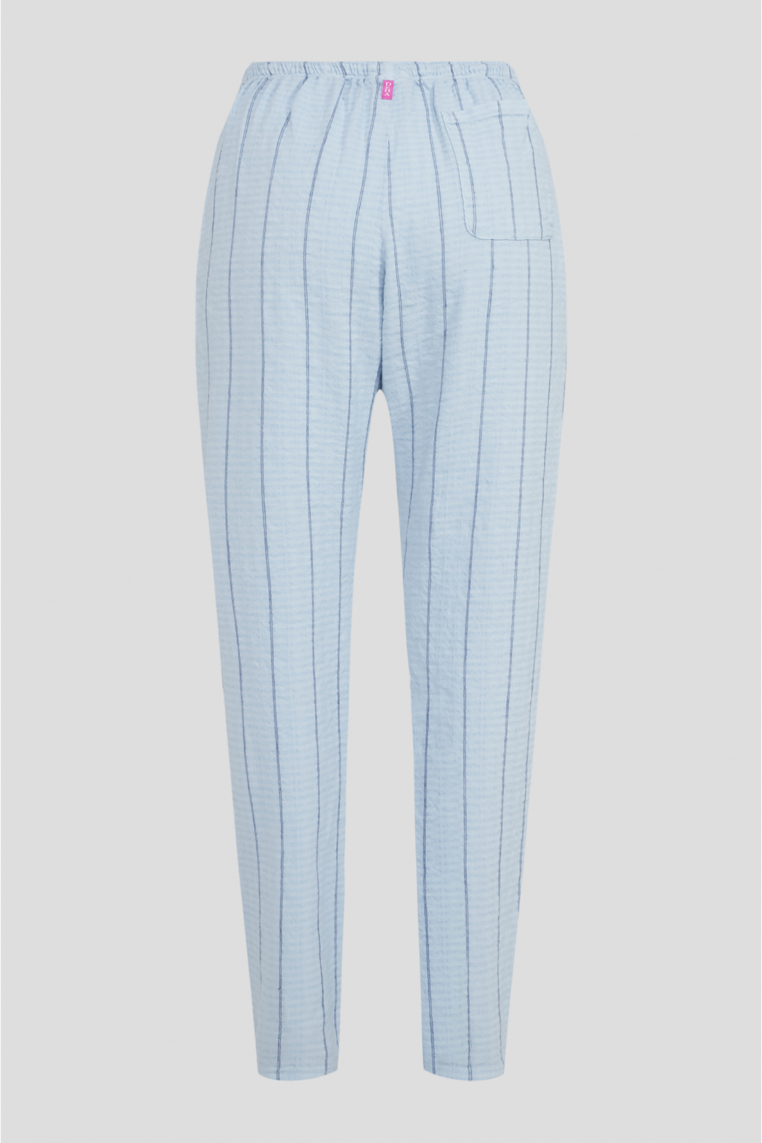 Жіночі блакитні брюки у смужку - 2