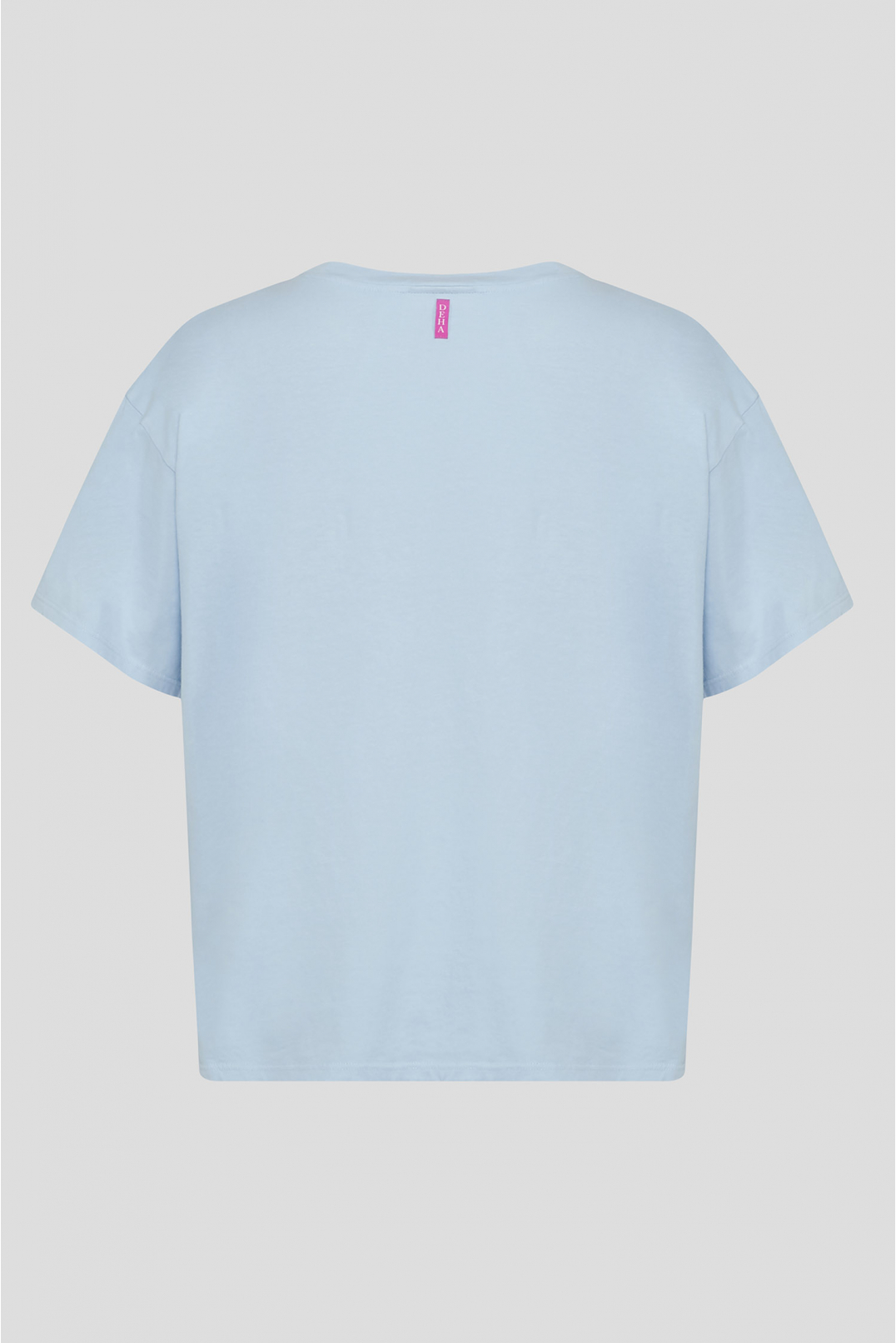 Женская голубая футболка - 2