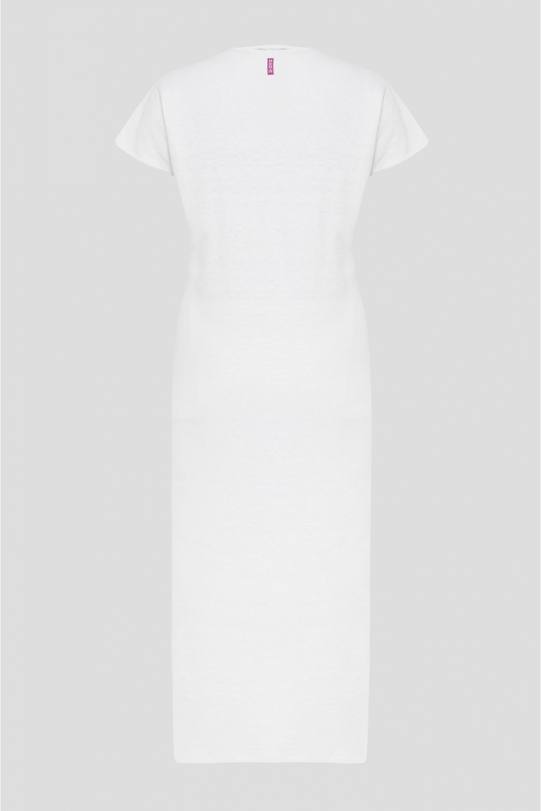 Жіноча біла лляна сукня - 2